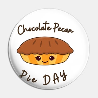 Children Chocolate Pecan Pie Day Pin