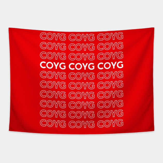 COYG COYG COYG (White) Tapestry by truffela