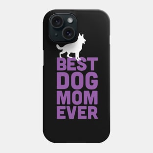 Best German Shepherd Dog Mom Ever - Purple Dog Lover Gift Phone Case