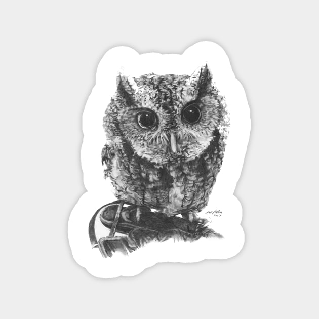 Eastern Screech Owl Magnet by allthumbs