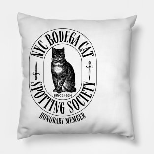 Bodega Cat Spotting Society Pillow