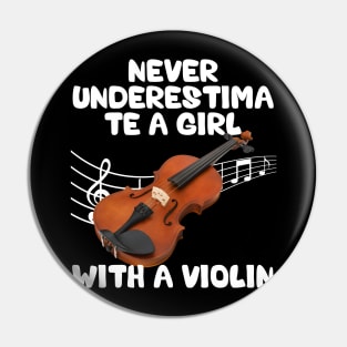 Best Violin Art For Women Girls Violin Player Viola Lover Pin