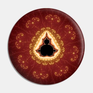 Fire Fractal Pin