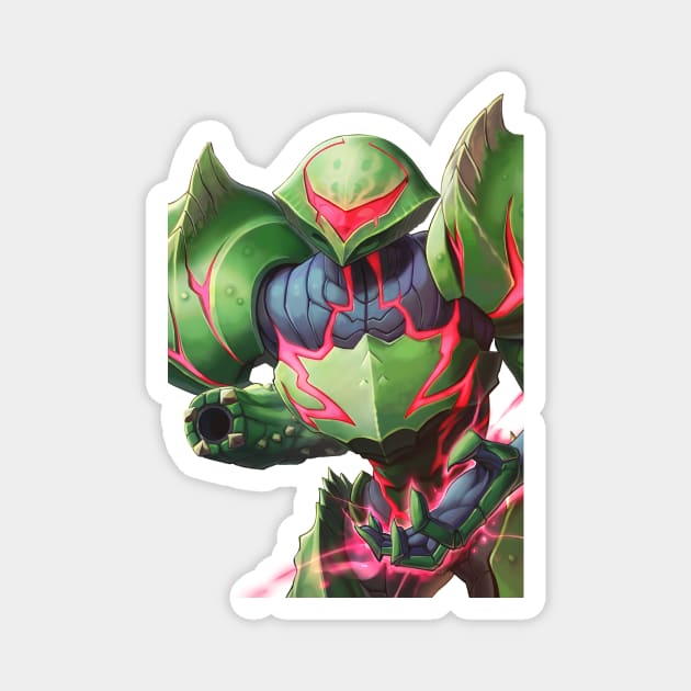 Metroid Suit Samus Magnet by hybridmink