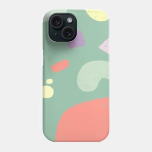 Colorful Pastel Shapes Phone Case