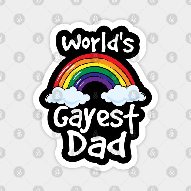 Gay Dad, Gay Pride, Lgbtq Pride Magnet by maxdax