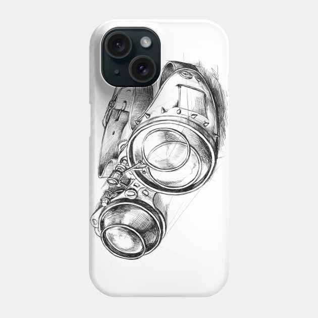 Steampunk glasses Phone Case by Anilia