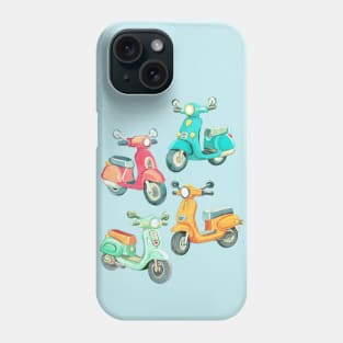 Pastel Chalkboard Scooters Phone Case