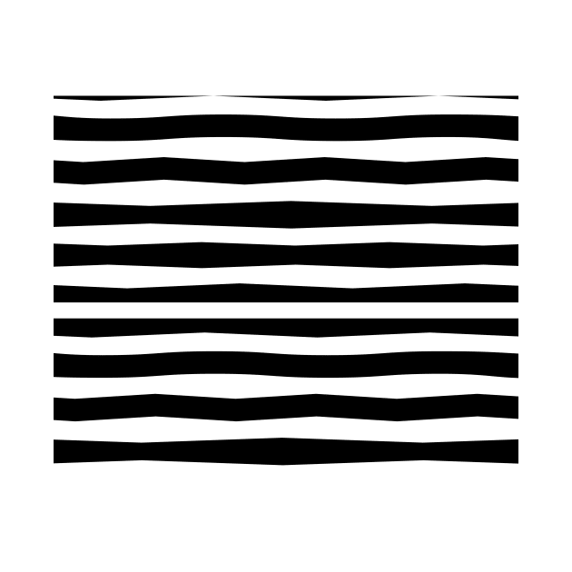 Black and White Simple Stripe by timegraf