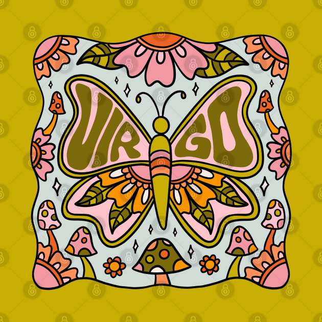 Virgo Butterfly by Doodle by Meg