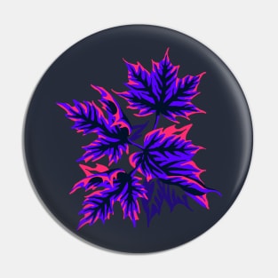 Leaves - Pink/Purple Pin