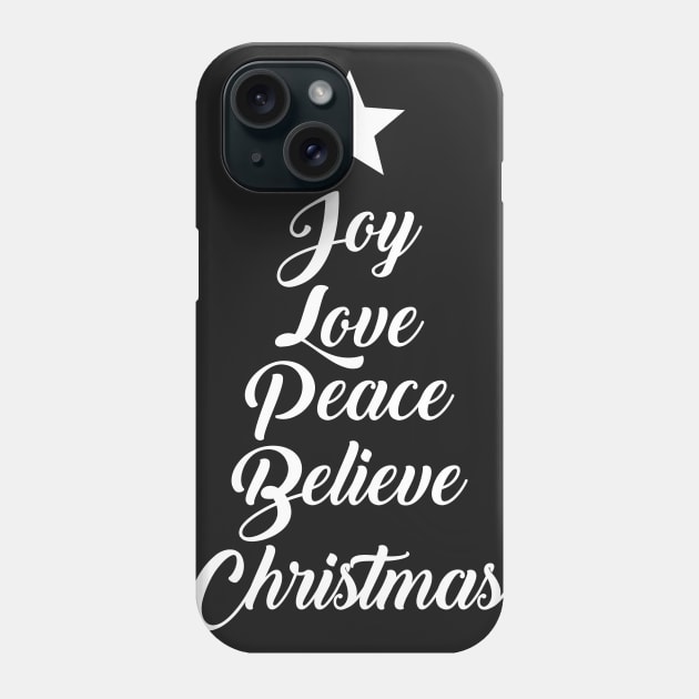 Christmas Tree Typo Phone Case by Dimas Haryo