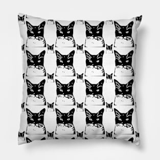 Black cat design Pillow