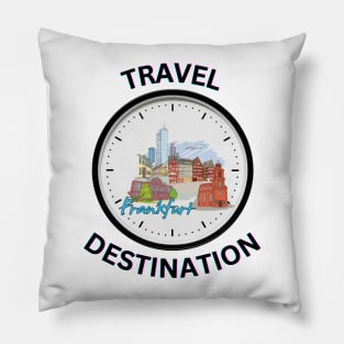 Travel to Frankfurt Pillow