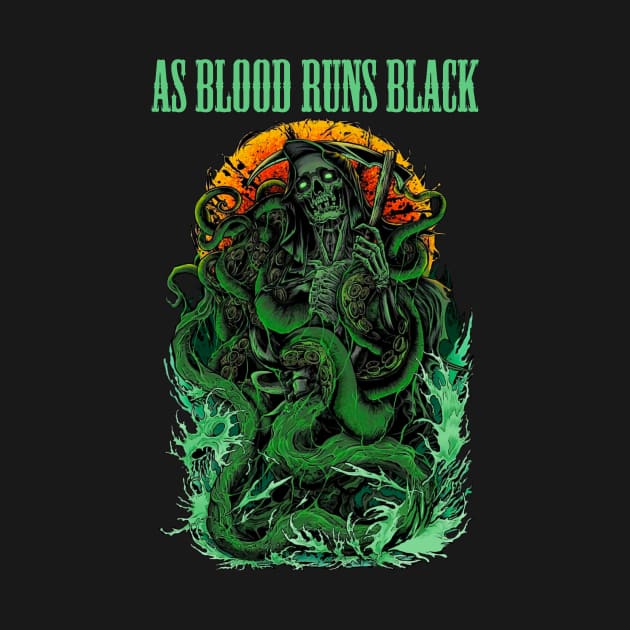 AS BLOOD RUNS BLACK BAND MERCHANDISE by Angelic Cyberpunk