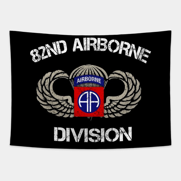 US Army 82nd AIRBORNE Division Veteran Vintage - Veterans Day Gift Tapestry by floridadori