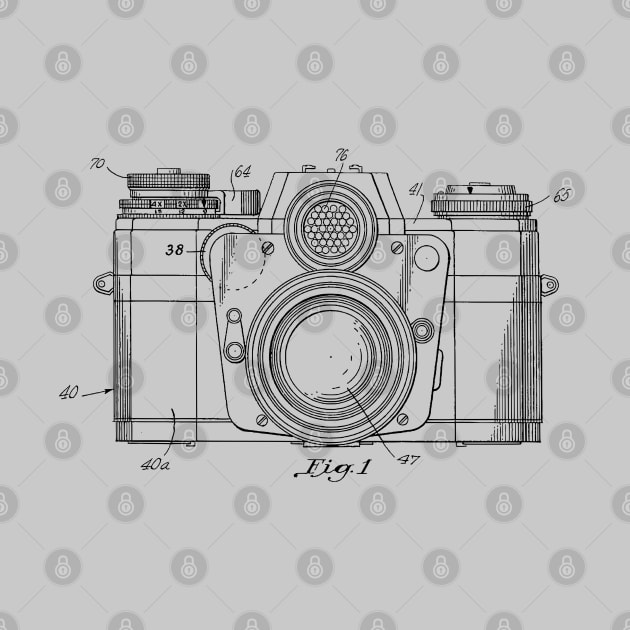 Camera Patent Print Vintage Design 1962 by MadebyDesign