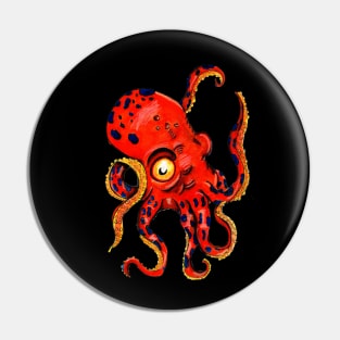 Octopus Kraken Traditional Japanese Deep Sea Squid Pin