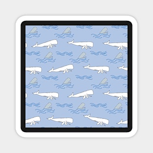 Swimming with Whales Magnet