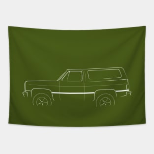 Chevy K5 Blazer (4x4) - profile stencil, white Tapestry