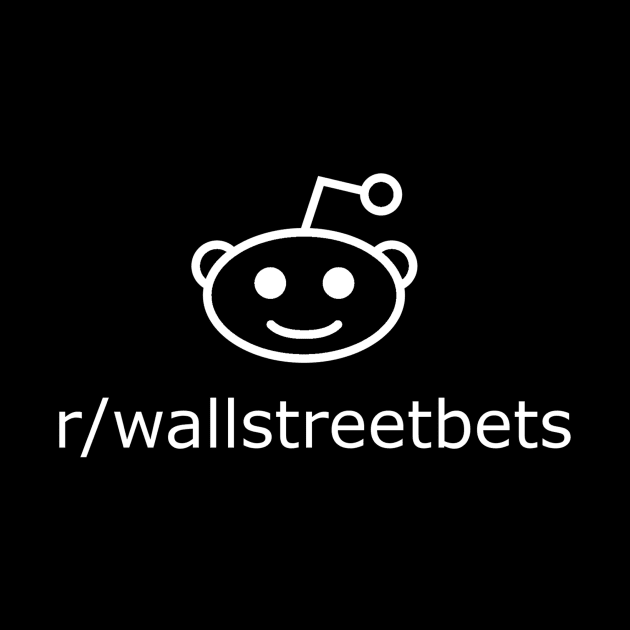 r/wallstreetbets (white) by Big Term Designs