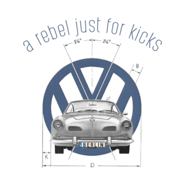 A Rebel Just For Kicks - Vw - T-Shirt | TeePublic