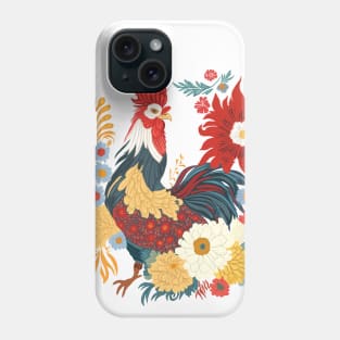 Folk Art Rooster Phone Case