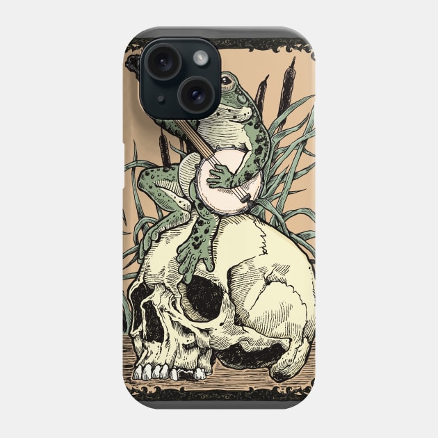 Victorian Frog with Banjo Phone Case by ZugArt01