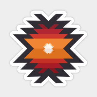 Modern color african aztec motif Magnet