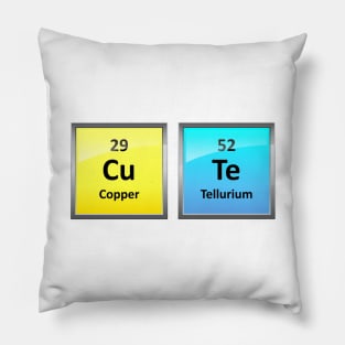 CuTe Periodic Table Word Pillow