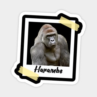 Harambe Polaroid Magnet