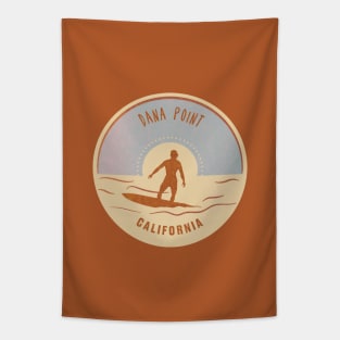 Dana Point Vintage Surf Logo Tapestry