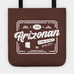 Original Arizonan Cool Vintage Light Stamp Print Arizona Resident Gift Tote