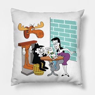 Men And His Wife Together Pillow