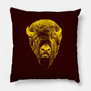 Bison head Pillow