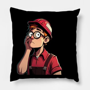 World's Okayest Construction Engineer v2 (no text) Pillow