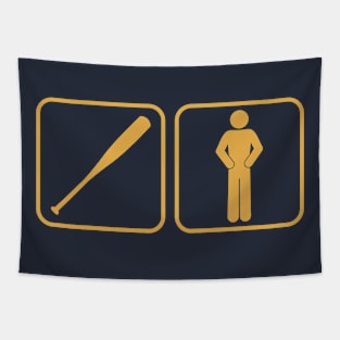 Bat Plus Man Tapestry