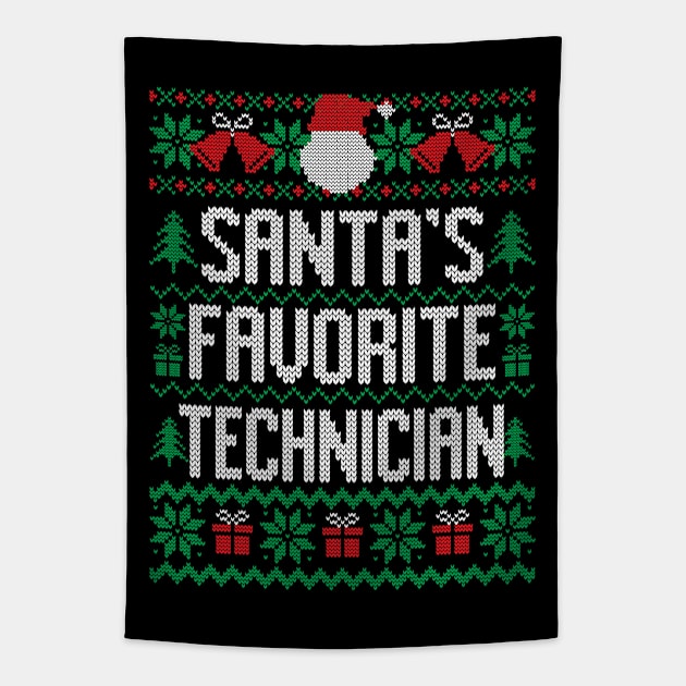 Santa's Favorite Technician Tapestry by Saulene