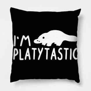 Platytastic pun human sleep animal Pillow