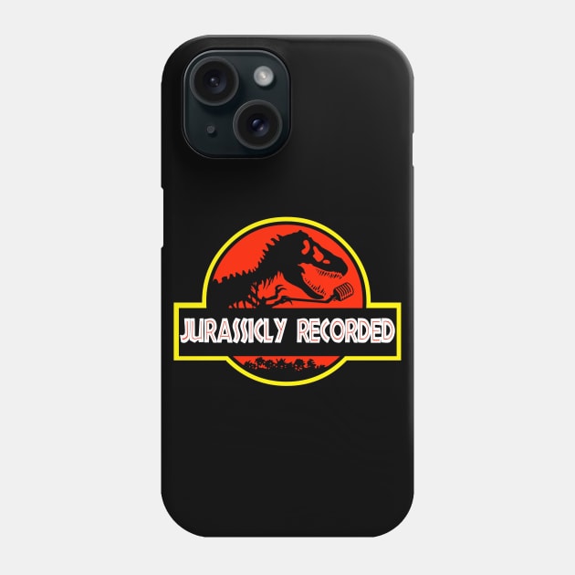 Previously Recorded Jurassic Park Rewatch logo Phone Case by Previously Recorded Network