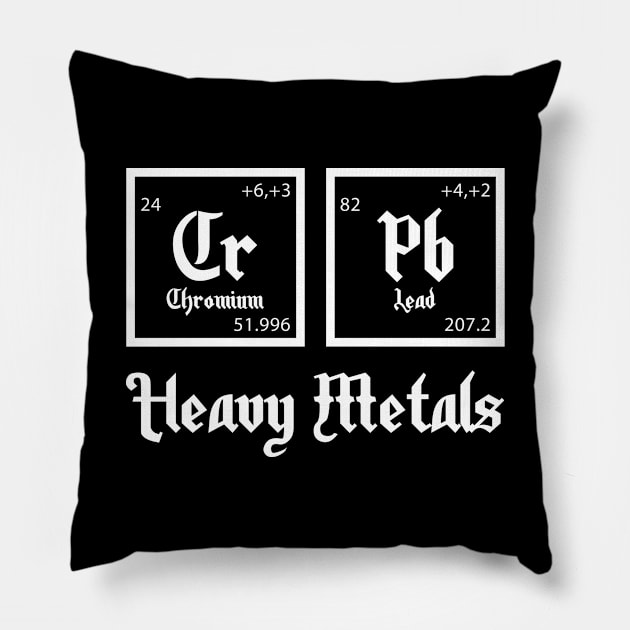 Heavy Metals Pillow by n23tees