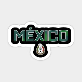 Mexican National Football Team Mexico Camo Text Crest Magnet