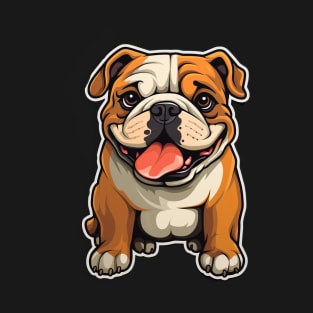 Cute Bulldog Dogs Funny English Bulldog T-Shirt