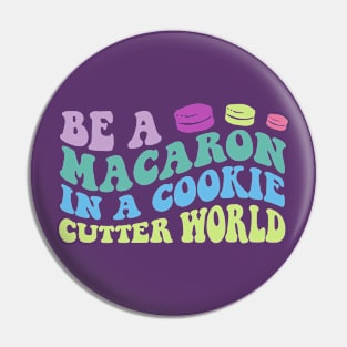 Macaron Retro Groovy Design Pin