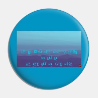 Internal perception-cool blue Pin