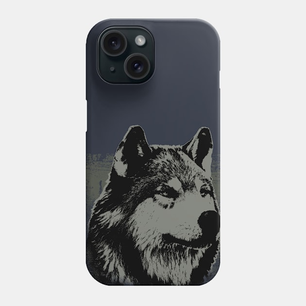 Grey wolf. Perfect present for mom mother dad father friend him or her Phone Case by SerenityByAlex