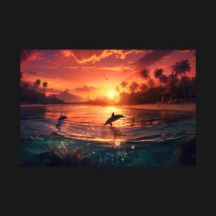 Serenity Shores: A Tropical Paradise Revealed T-Shirt