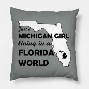 Michigan Girl Pillow