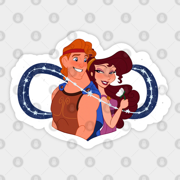 Herc And Meg Hercules Disney Sticker Teepublic