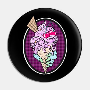 Cherry Ice-Cream Pin